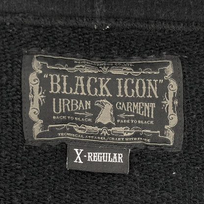 【現状渡し品】【メンズ】 NEIGHBORHOOD ネイバーフッド BLACK ICON 112ATNH-CSM02 ジップパーカー 長袖 トップス 古着 142-260708-rs-09-fur サイズ：XL カラー：ブラック 万代Net店