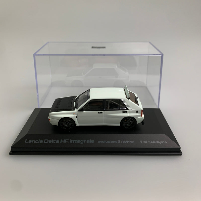 【現状渡し品】 HPI 1/43 ランチア デルタ HF インテグラーレ エヴォルツォーネ2 ホワイト ミニカー 061-260427-AS-12-min 万代Net店
