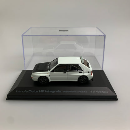 【現状渡し品】 HPI 1/43 ランチア デルタ HF インテグラーレ エヴォルツォーネ2 ホワイト ミニカー 061-260427-AS-12-min 万代Net店