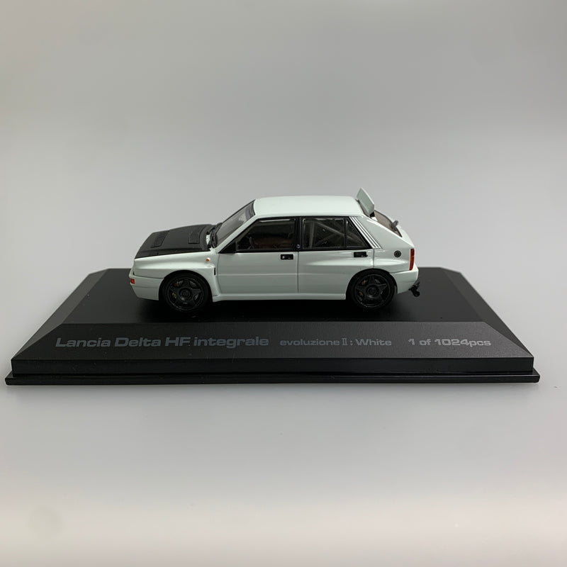 【現状渡し品】 HPI 1/43 ランチア デルタ HF インテグラーレ エヴォルツォーネ2 ホワイト ミニカー 061-260427-AS-12-min 万代Net店