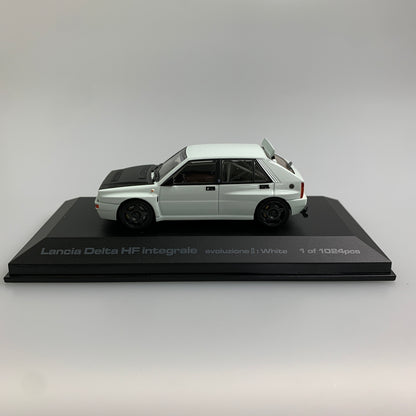 【現状渡し品】 HPI 1/43 ランチア デルタ HF インテグラーレ エヴォルツォーネ2 ホワイト ミニカー 061-260427-AS-12-min 万代Net店