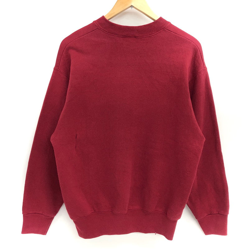 【ジャンク品】【メンズ】 90S SWEATSHIRT スウェット トレーナー USA製 長袖 トップス 古着 ヴィンテージ系 146-260421-rs-01-fur サイズ：M カラー：レッド系 万代Net店