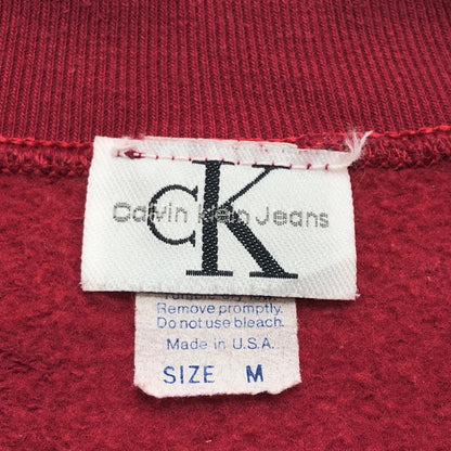 【ジャンク品】【メンズ】 90S SWEATSHIRT スウェット トレーナー USA製 長袖 トップス 古着 ヴィンテージ系 146-260421-rs-01-fur サイズ：M カラー：レッド系 万代Net店