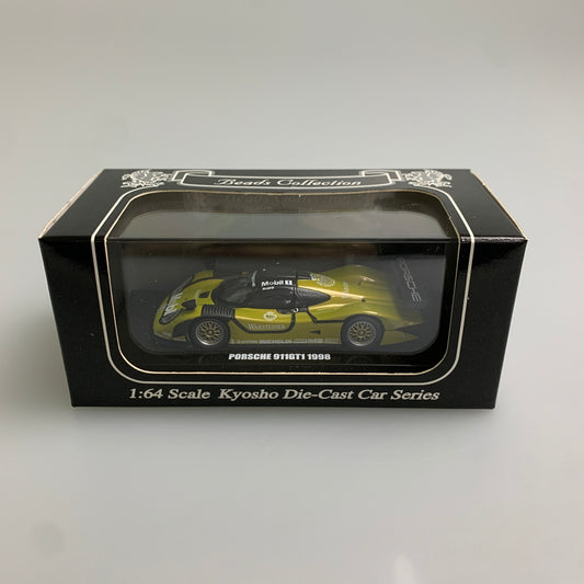 【現状渡し品】 kyosho 京商 1/64 ポルシェ911 GT1 1998 テストカー(イエロー)「Beads Collection」[K06541C] ミニカー 061-260427-AS-14-min 万代Net店