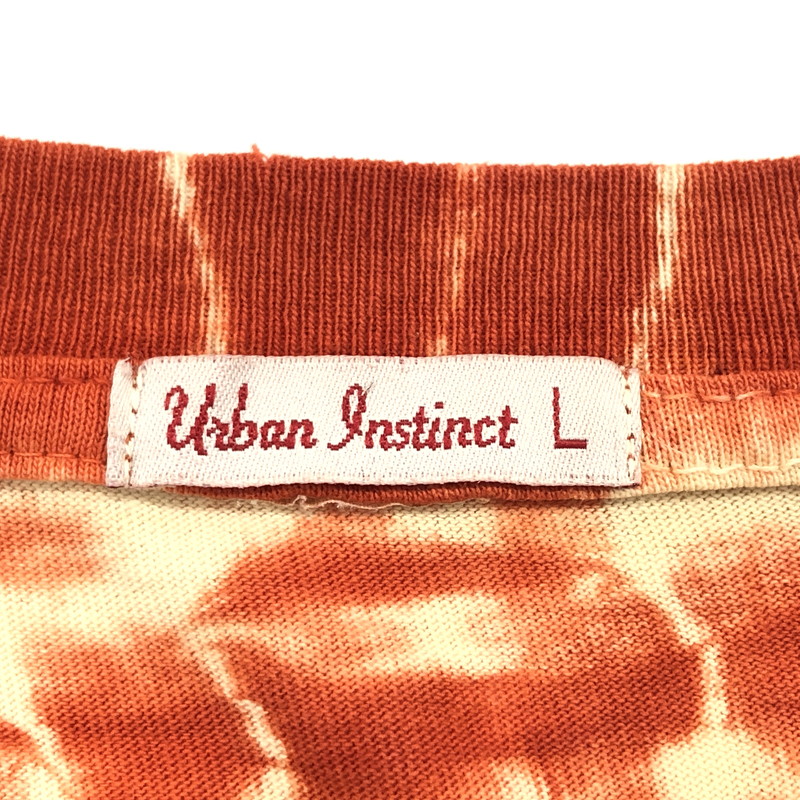 【現状渡し品】【メンズ】 URBAN INSTINCT アーバンインスティンクト S/S TEE タイダイ Tシャツ 染め物 半袖 トップス 古着 ヴィンテージ系 146-240830-rs-02-fur サイズ：L カラー：オレンジ系 万代Net店