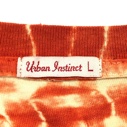 【現状渡し品】【メンズ】 URBAN INSTINCT アーバンインスティンクト S/S TEE タイダイ Tシャツ 染め物 半袖 トップス 古着 ヴィンテージ系 146-240830-rs-02-fur サイズ：L カラー：オレンジ系 万代Net店