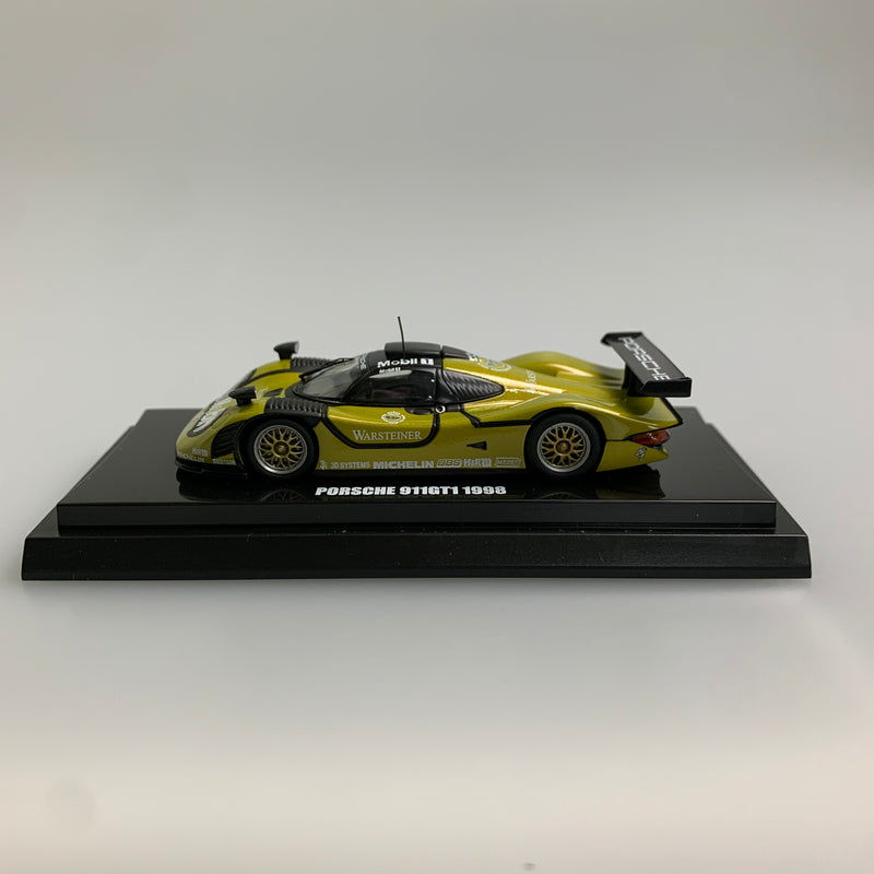 【現状渡し品】 kyosho 京商 1/64 ポルシェ911 GT1 1998 テストカー(イエロー)「Beads Collection」[K06541C] ミニカー 061-260427-AS-14-min 万代Net店