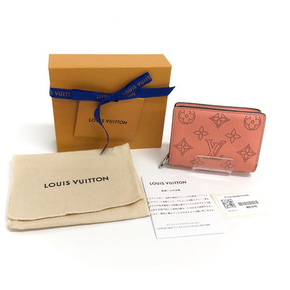【中古品】【レディース】 LOUIS VUITTON ルイ・ヴィトン マヒナ ポルトフォイユ・クレア M81419 二つ折り財布 179-260709-rs-01-fur カラー：トロピカルコーラル 万代Net店