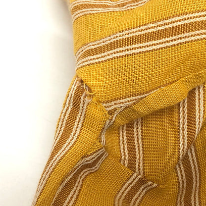 【ジャンク品】【メンズ】 70'S STRIPE SHIRT ストライプ シャツ 長袖 トップス 古着 ヴィンテージ系 146-260421-rs-03-fur サイズ：L カラー：マスタード・イエロー系 万代Net店