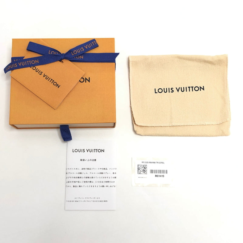 【中古品】【レディース】 LOUIS VUITTON ルイ・ヴィトン マヒナ ポルトフォイユ・クレア M81419 二つ折り財布 179-260709-rs-01-fur カラー：トロピカルコーラル 万代Net店