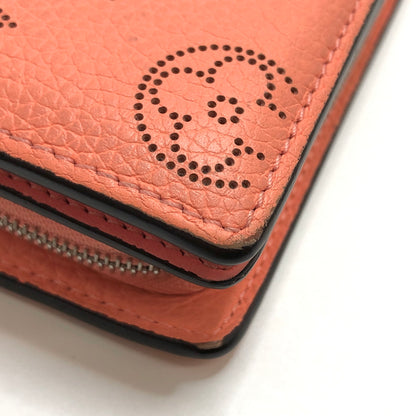 【中古品】【レディース】 LOUIS VUITTON ルイ・ヴィトン マヒナ ポルトフォイユ・クレア M81419 二つ折り財布 179-260709-rs-01-fur カラー：トロピカルコーラル 万代Net店