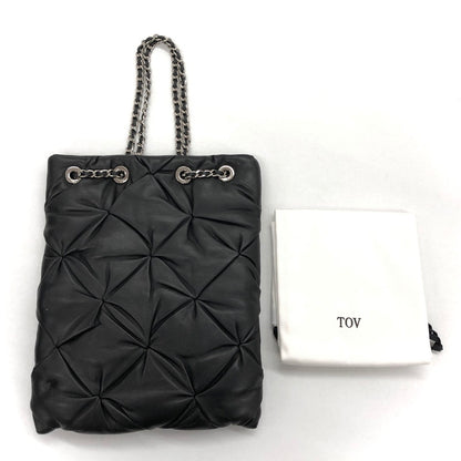 【中古品】【レディース】 TOV トーヴ CHAIN BAG チェーンバッグ レザー ハンドバッグ 手提げ 鞄  188-241216-rs-05-fur カラー：ブラック 万代Net店