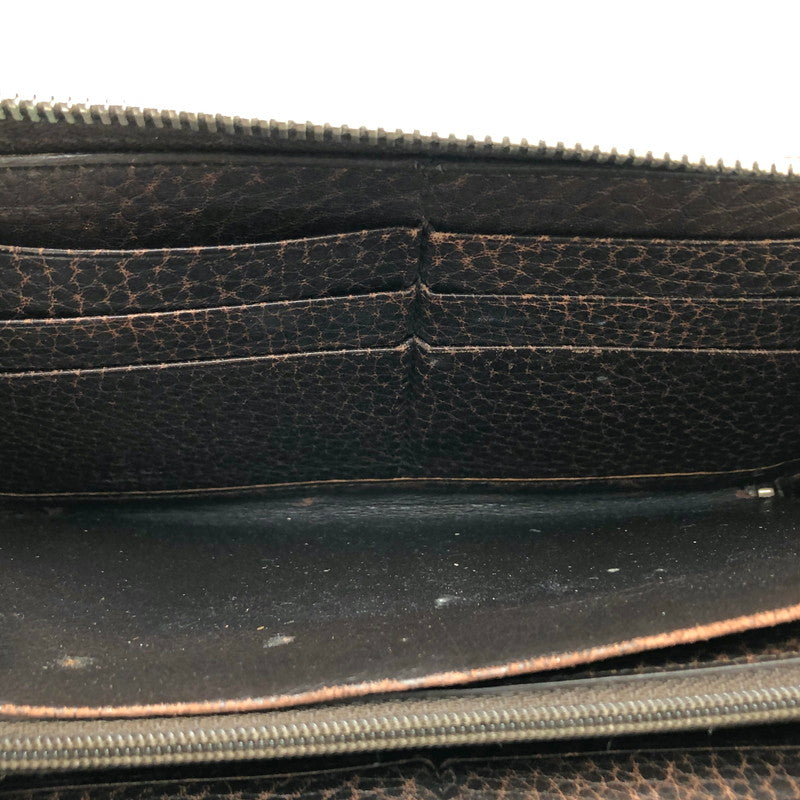 【ジャンク品】【メンズ/レディース】 GUCCI グッチ マイクログッチシマ ミストラル 256439 長財布 ロングウォレット レザー 財布 181-240425-rs-02-fur カラー：ブラウン 万代Net店