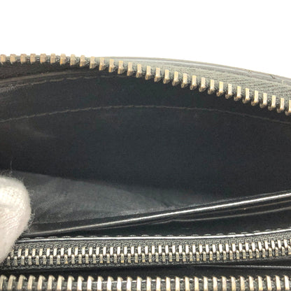 【中古品】【メンズ/レディース】 VERSACE ヴェルサーチェ La Greca グレカ ラウンドファスナー ウォレット 長財布 181-260709-rs-02-fur カラー：ブラック/グレー系 万代Net店