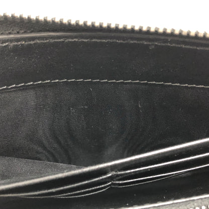 【中古品】【メンズ/レディース】 VERSACE ヴェルサーチェ La Greca グレカ ラウンドファスナー ウォレット 長財布 181-260709-rs-02-fur カラー：ブラック/グレー系 万代Net店