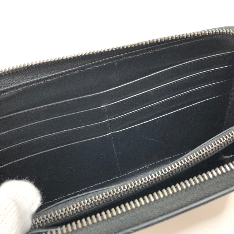 【中古品】【メンズ/レディース】 VERSACE ヴェルサーチェ La Greca グレカ ラウンドファスナー ウォレット 長財布 181-260709-rs-02-fur カラー：ブラック/グレー系 万代Net店