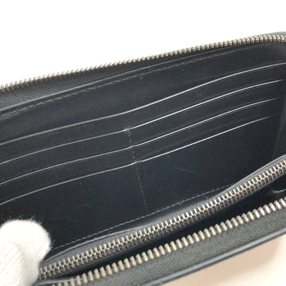【中古品】【メンズ/レディース】 VERSACE ヴェルサーチェ La Greca グレカ ラウンドファスナー ウォレット 長財布 181-260709-rs-02-fur カラー：ブラック/グレー系 万代Net店