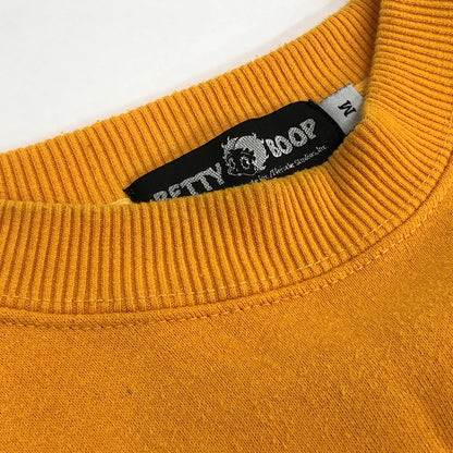 【現状渡し品】【メンズ】 BACK PRINT SWEATSHIRT スウェット トレーナー 長袖 トップス 古着 ヴィンテージ系 146-260421-rs-06-fur サイズ：M カラー：イエロー系 万代Net店