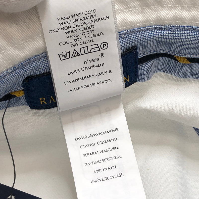 【中古品】【メンズ/レディース】 POLO RALPH LAUREN ポロ・ラルフローレン PONY EMBROIDERY BUCKET HAT バケットハット 帽子 アクセサリー 185-260709-rs-03-fur サイズ：L/XL 61cm カラー：ホワイト 万代Net店