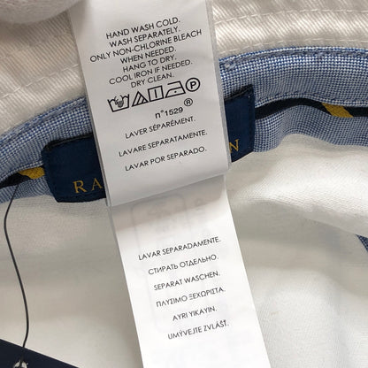 【中古品】【メンズ/レディース】 POLO RALPH LAUREN ポロ・ラルフローレン PONY EMBROIDERY BUCKET HAT バケットハット 帽子 アクセサリー 185-260709-rs-03-fur サイズ：L/XL 61cm カラー：ホワイト 万代Net店