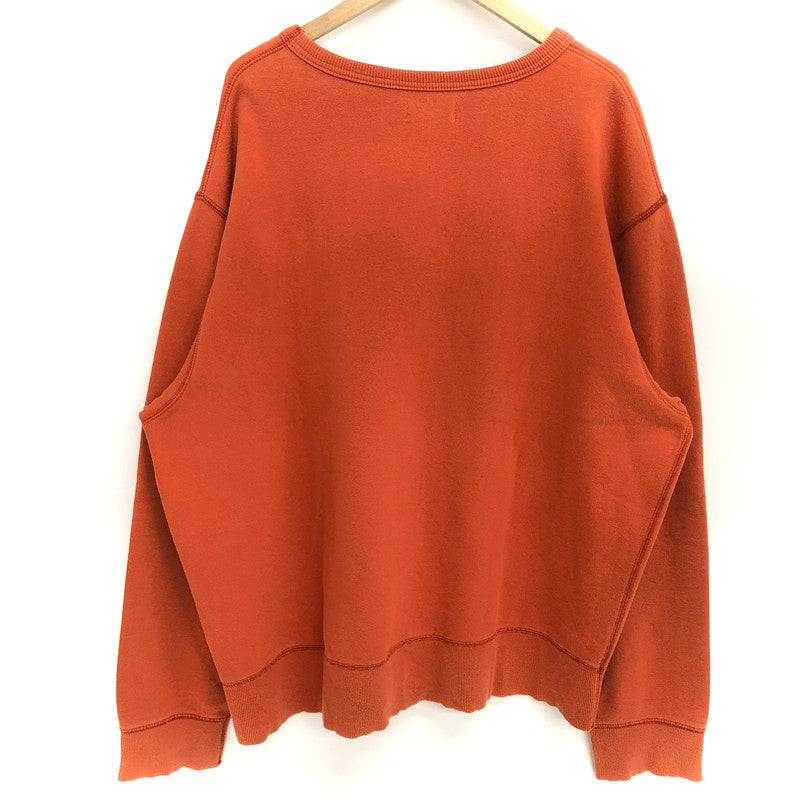 【現状渡し品】【メンズ】 GAP DENIM CREWNECK SWEATSHIRT スウェット トレーナー 小文字タグ 長袖 トップス 古着 ヴィンテージ系 146-260421-rs-07-fur サイズ：XXL カラー：オレンジ系 万代Net店