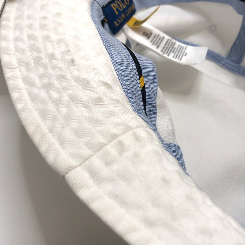 【中古品】【メンズ/レディース】 POLO RALPH LAUREN ポロ・ラルフローレン PONY EMBROIDERY BUCKET HAT バケットハット 帽子 アクセサリー 185-260709-rs-03-fur サイズ：L/XL 61cm カラー：ホワイト 万代Net店