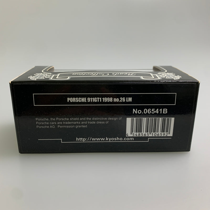 【現状渡し品】 Kyosho 京商 1/64 ポルシェ911 GT1 1998 ル・マン No.26(ホワイト) ミニカー 061-260427-AS-20-min 万代Net店