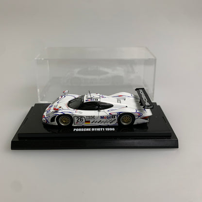 【現状渡し品】 Kyosho 京商 1/64 ポルシェ911 GT1 1998 ル・マン No.26(ホワイト) ミニカー 061-260427-AS-20-min 万代Net店