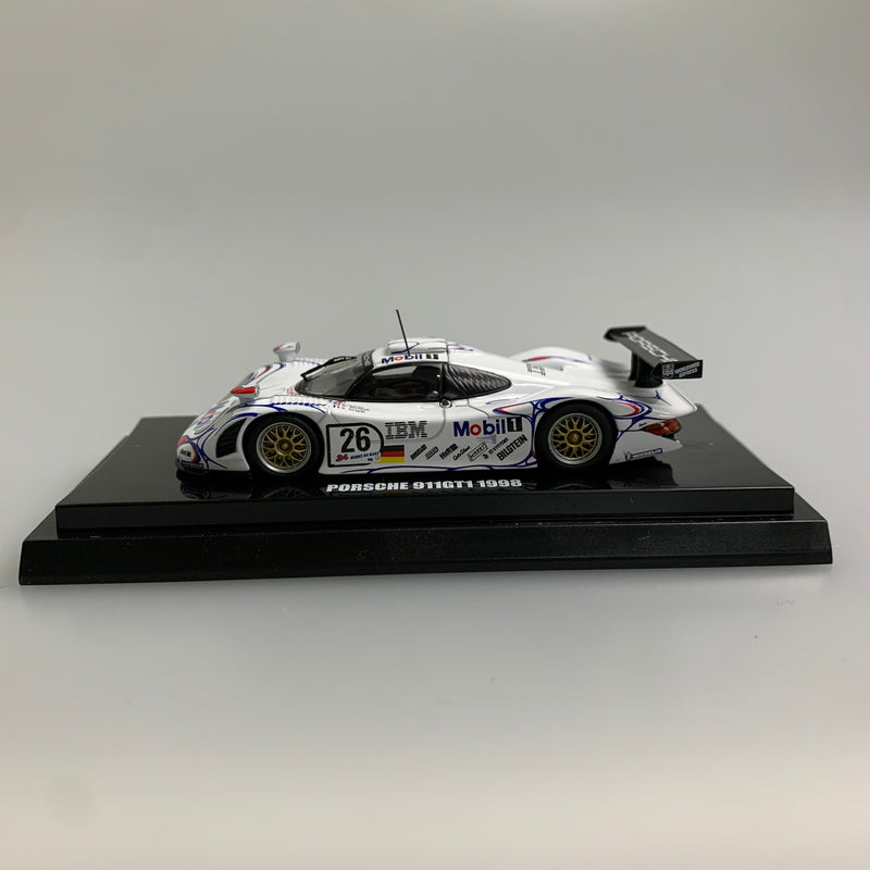 【現状渡し品】 Kyosho 京商 1/64 ポルシェ911 GT1 1998 ル・マン No.26(ホワイト) ミニカー 061-260427-AS-20-min 万代Net店