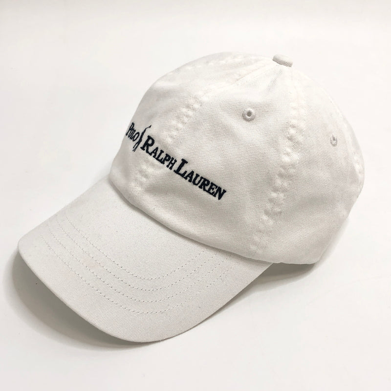 【中古品】【メンズ/レディース】 POLO RALPH LAUREN ポロ・ラルフローレン LOGO BB CAP キャップ 帽子 アクセサリー 185-260709-rs-04-fur サイズ：ONE SIZE(59cm) カラー：ホワイト 万代Net店