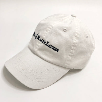 【中古品】【メンズ/レディース】 POLO RALPH LAUREN ポロ・ラルフローレン LOGO BB CAP キャップ 帽子 アクセサリー 185-260709-rs-04-fur サイズ：ONE SIZE(59cm) カラー：ホワイト 万代Net店