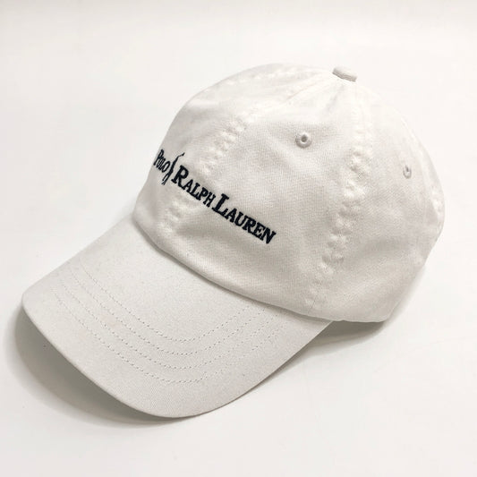 【中古品】【メンズ/レディース】 POLO RALPH LAUREN ポロ・ラルフローレン LOGO BB CAP キャップ 帽子 アクセサリー 185-260709-rs-04-fur サイズ：ONE SIZE(59cm) カラー：ホワイト 万代Net店