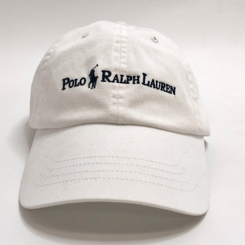 【中古品】【メンズ/レディース】 POLO RALPH LAUREN ポロ・ラルフローレン LOGO BB CAP キャップ 帽子 アクセサリー 185-260709-rs-04-fur サイズ：ONE SIZE(59cm) カラー：ホワイト 万代Net店