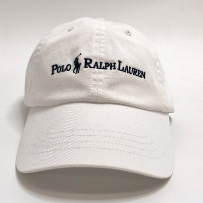 【中古品】【メンズ/レディース】 POLO RALPH LAUREN ポロ・ラルフローレン LOGO BB CAP キャップ 帽子 アクセサリー 185-260709-rs-04-fur サイズ：ONE SIZE(59cm) カラー：ホワイト 万代Net店