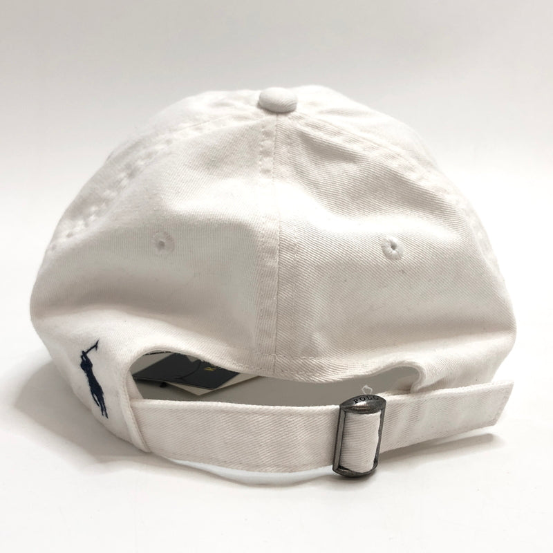 【中古品】【メンズ/レディース】 POLO RALPH LAUREN ポロ・ラルフローレン LOGO BB CAP キャップ 帽子 アクセサリー 185-260709-rs-04-fur サイズ：ONE SIZE(59cm) カラー：ホワイト 万代Net店