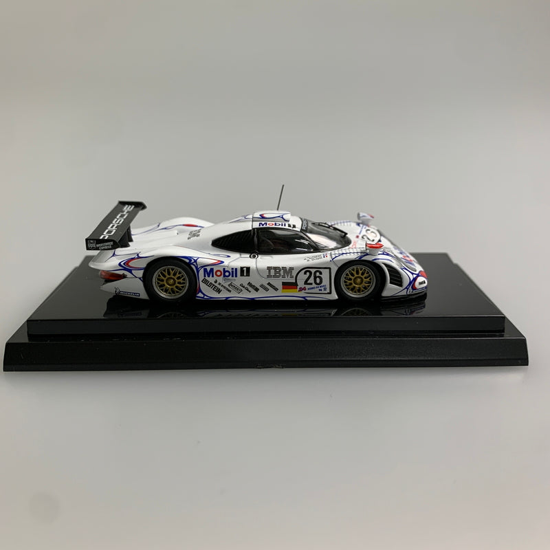 【現状渡し品】 Kyosho 京商 1/64 ポルシェ911 GT1 1998 ル・マン No.26(ホワイト) ミニカー 061-260427-AS-20-min 万代Net店