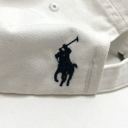 【中古品】【メンズ/レディース】 POLO RALPH LAUREN ポロ・ラルフローレン LOGO BB CAP キャップ 帽子 アクセサリー 185-260709-rs-04-fur サイズ：ONE SIZE(59cm) カラー：ホワイト 万代Net店