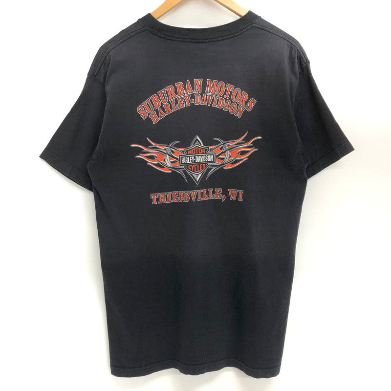 【現状渡し品】【メンズ】 HARLEY DAVIDSON ハーレーダビッドソン 00S LEGENDARY SS TEE 半袖 Tシャツ トップス 古着 ヴィンテージ系 146-260422-rs-01-fur サイズ：L カラー：ブラック 万代Net店