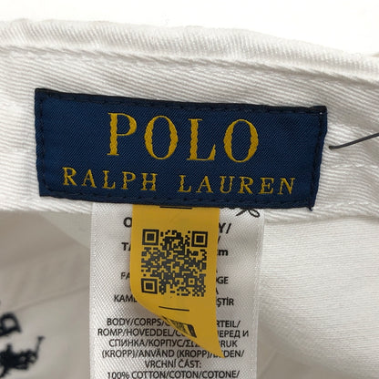 【中古品】【メンズ/レディース】 POLO RALPH LAUREN ポロ・ラルフローレン LOGO BB CAP キャップ 帽子 アクセサリー 185-260709-rs-04-fur サイズ：ONE SIZE(59cm) カラー：ホワイト 万代Net店