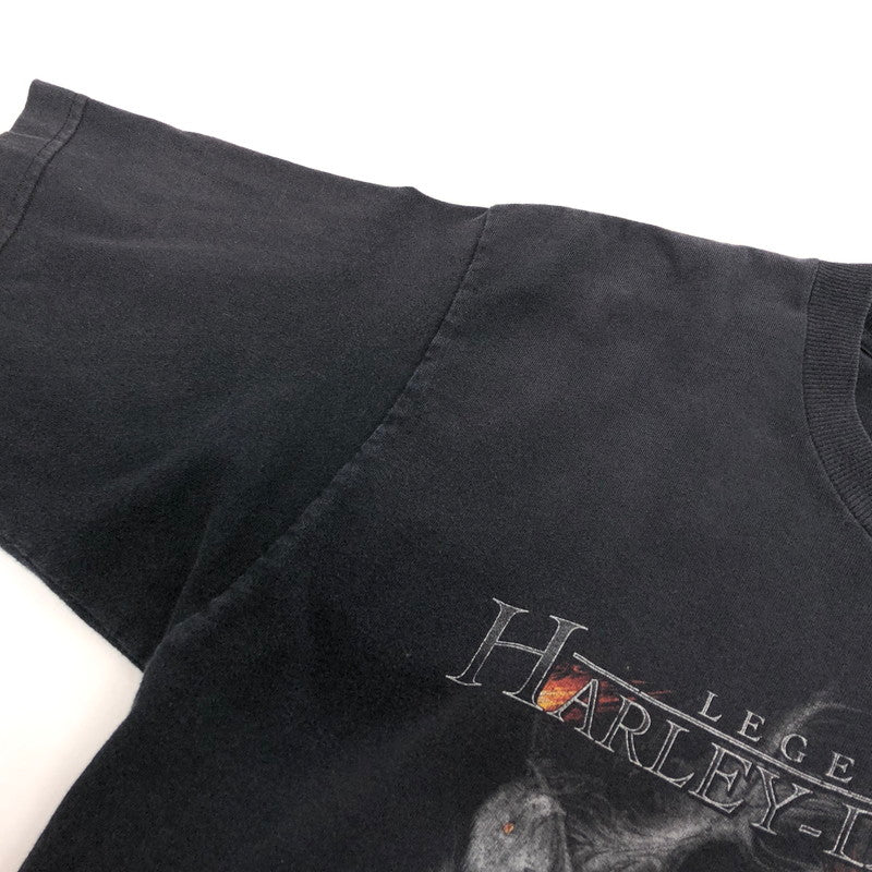 【現状渡し品】【メンズ】 HARLEY DAVIDSON ハーレーダビッドソン 00S LEGENDARY SS TEE 半袖 Tシャツ トップス 古着 ヴィンテージ系 146-260422-rs-01-fur サイズ：L カラー：ブラック 万代Net店