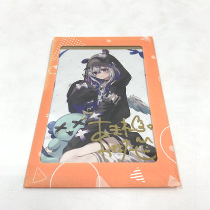 【中古品】 ホロライブ 天音かなた 活動４周年記念 直筆サイン入りポストカード 054-260621-ma-06-fur 万代Net店