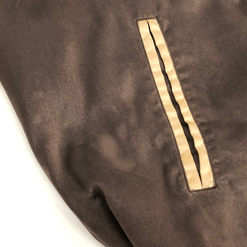 【ジャンク品】【メンズ】 USED スカジャン 龍刺繍 ブルゾン アウター 古着 145-260709-rs-06-fur サイズ：不明 カラー：ブラウン/ゴールド系 万代Net店