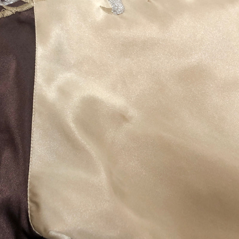 【ジャンク品】【メンズ】 USED スカジャン 龍刺繍 ブルゾン アウター 古着 145-260709-rs-06-fur サイズ：不明 カラー：ブラウン/ゴールド系 万代Net店