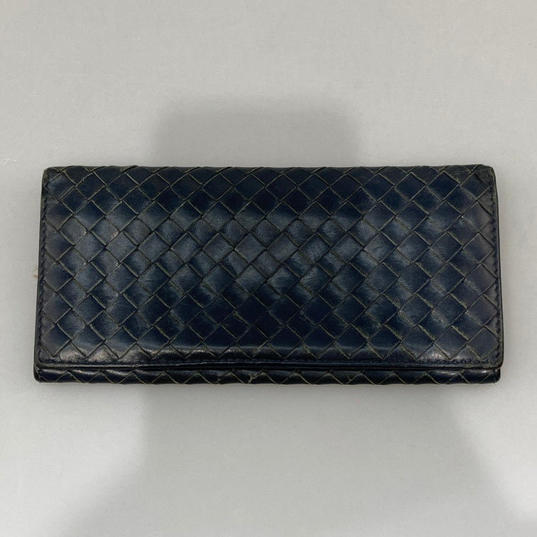 【中古品】【メンズ】 BOTTEGA VENETA ボッテガヴェネタ 長財布 200-260426-WA-09-iwa カラー：ネイビー 万代Net店