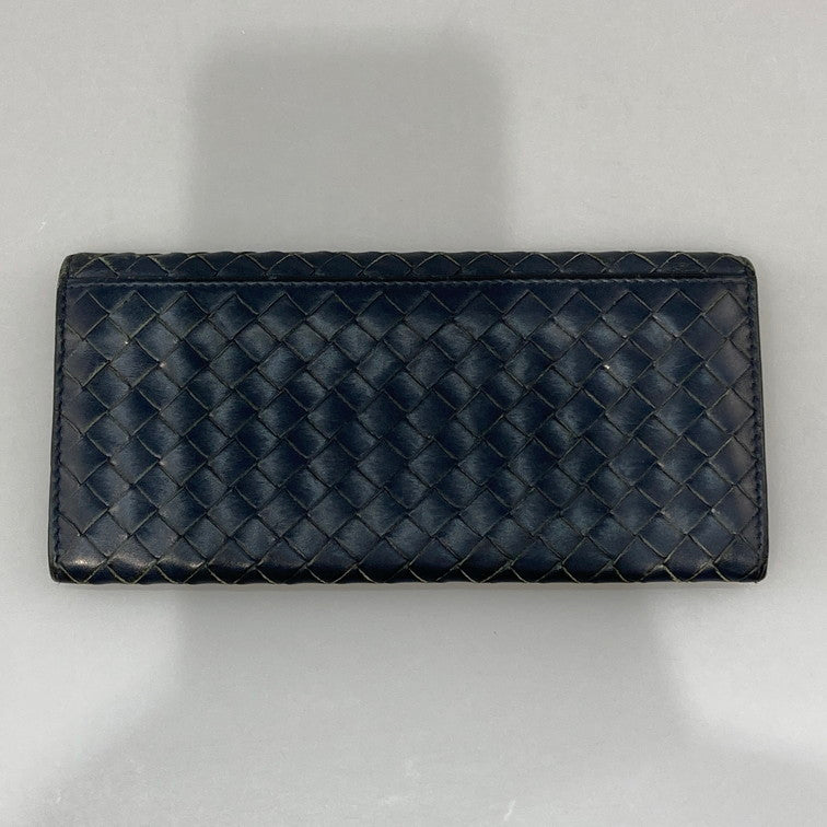 【中古品】【メンズ】 BOTTEGA VENETA ボッテガヴェネタ 長財布 200-260426-WA-09-iwa カラー：ネイビー 万代Net店