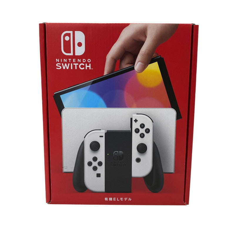 【中古美品】 【未使用】【ゲーム】Nintendo Switch (有機ELモデル) Joy-Con(L)/(R) ホワイト HEG-S-KAAAA(JPN) 任天堂 ニンテンドースイッチ 本体 034-261015-ay-13-izu 万代Net店