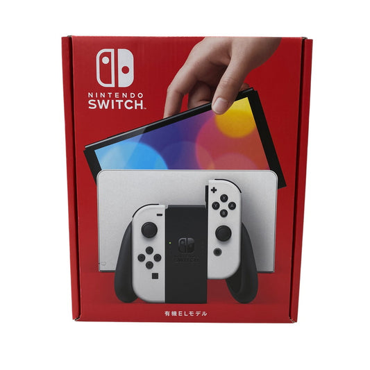 【中古美品】 【未使用】【ゲーム】Nintendo Switch (有機ELモデル) Joy-Con(L)/(R) ホワイト HEG-S-KAAAA(JPN) 任天堂 ニンテンドースイッチ 本体 034-261015-ay-13-izu 万代Net店
