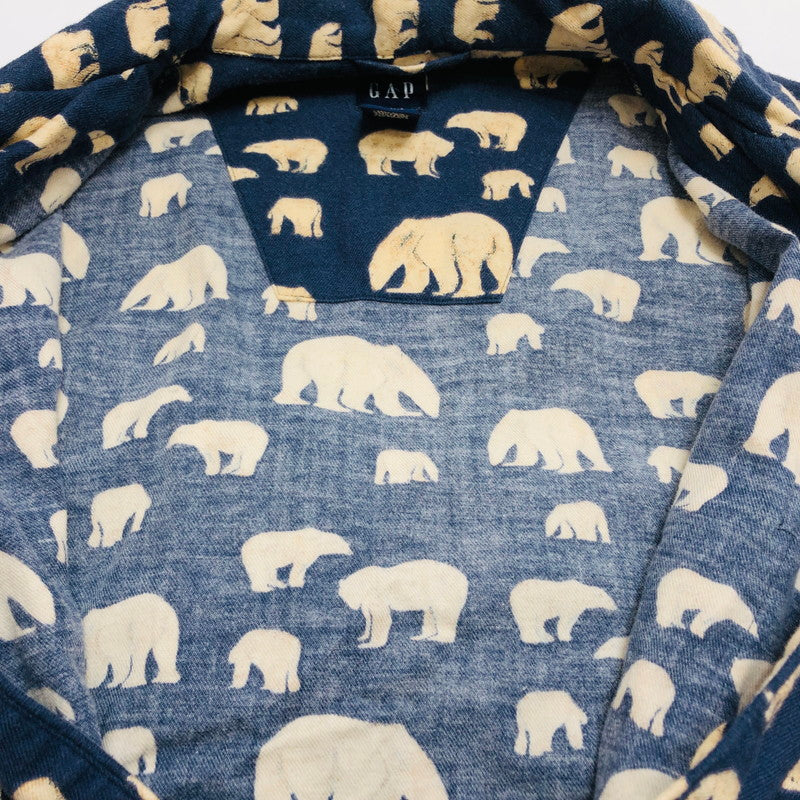 【現状渡し品】【メンズ】 GAP ギャップ OLD GAP オールドギャップ コットン 長袖シャツ カジュアルシャツ トップス 146-250807-hn-02-fur サイズ：M カラー：ネイビー/ベージュ系 万代Net店