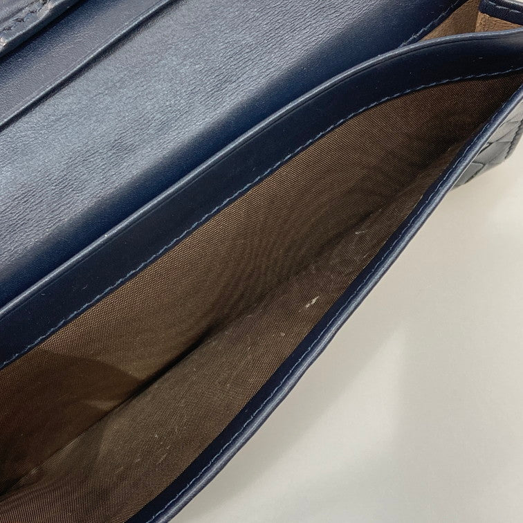 【中古品】【メンズ】 BOTTEGA VENETA ボッテガヴェネタ 長財布 200-260426-WA-09-iwa カラー：ネイビー 万代Net店