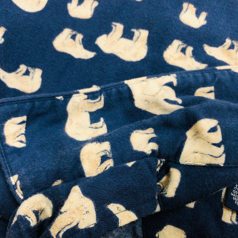 【現状渡し品】【メンズ】 GAP ギャップ OLD GAP オールドギャップ コットン 長袖シャツ カジュアルシャツ トップス 146-250807-hn-02-fur サイズ：M カラー：ネイビー/ベージュ系 万代Net店